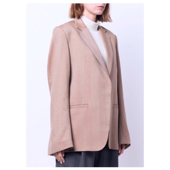 Sag Harbor Blazer Vintage Coat Rose Color Oversized Blazer Wool Blend Size 14P - Picture 7 of 12